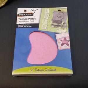 Fiskars Texture Plates Assortment Pack 12 Textures